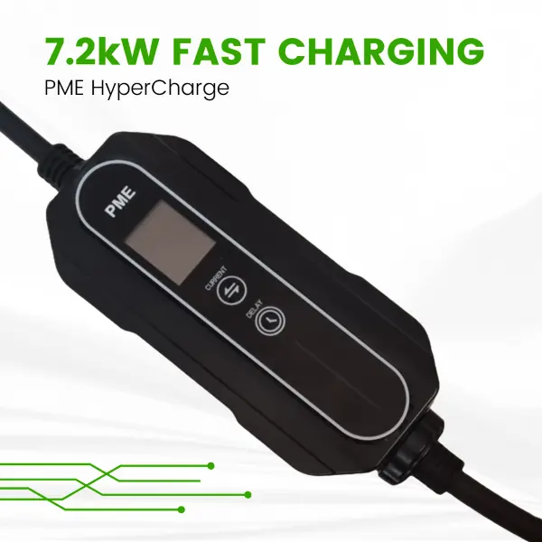 Control box of fast charging 7.2kW EV Charger by PME with HyperCharge as its model name