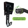 PME EV Charging Cable Holder With EV Socket securing EV charging guns type-2