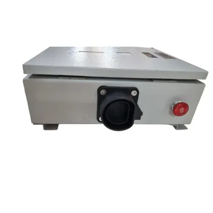 Sideview of PME 22kW EV Charger Wall-Mount, model name Premium Beast