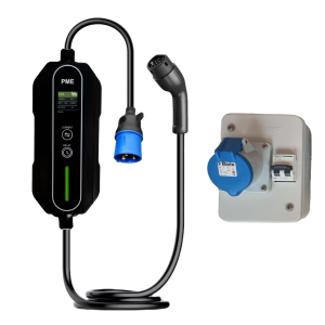 EV Portable Charger 7.2kW HyperCharge with 32A Socket Box and 63A MCB